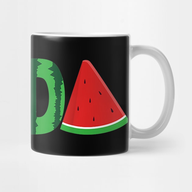 Mens Dada Watermelon Tshirt Summer Shirt for Men Dad by Ortizhw